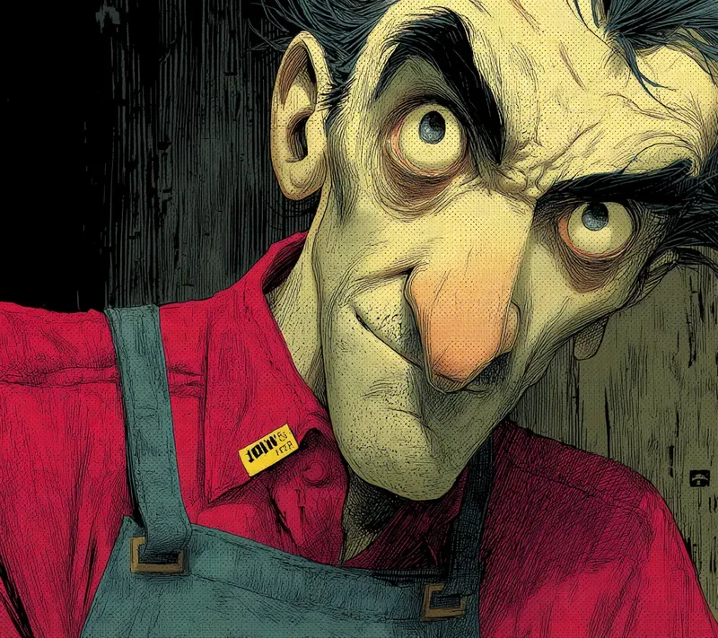 Dark Humor Comic Character Portraits