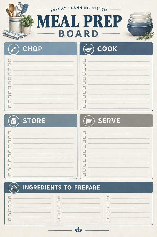 90 Day Meal Planning Printables