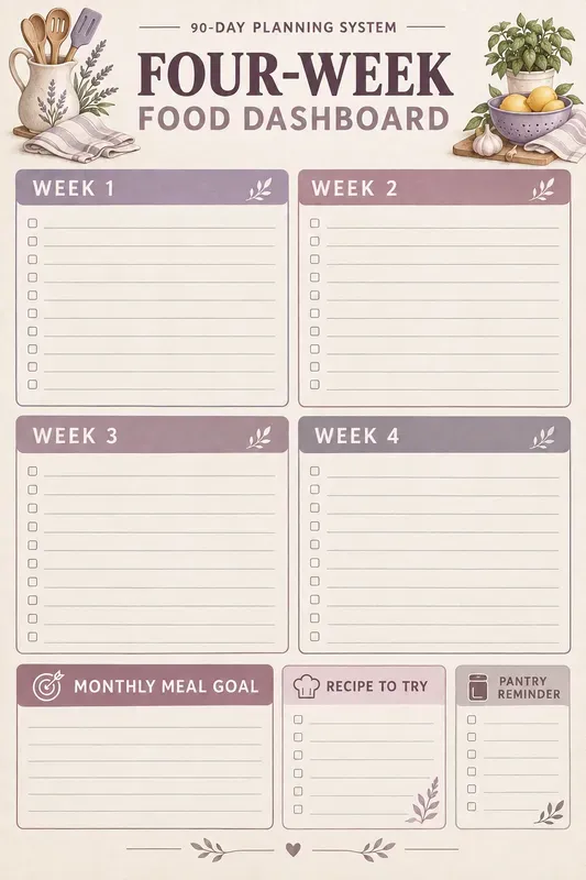90 Day Meal Planning Printables