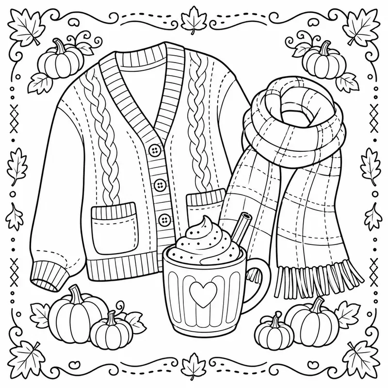 Bold Easy Pumpkin Spice Life Colorings