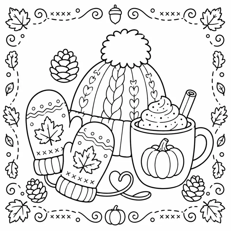 Bold Easy Pumpkin Spice Life Colorings