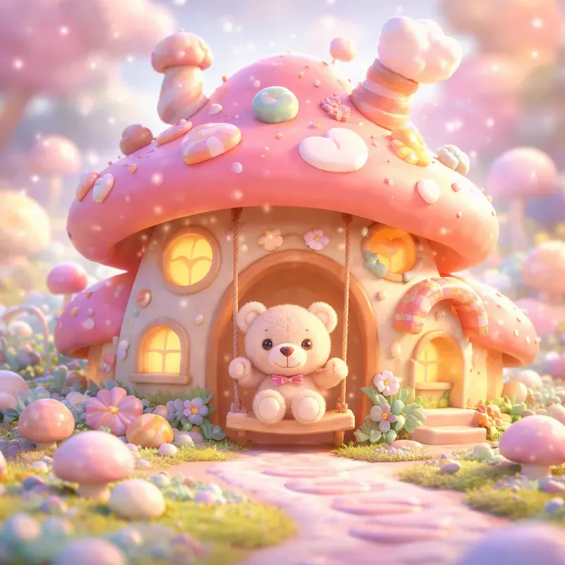 Cute Pastel Baby Fantasy Houses