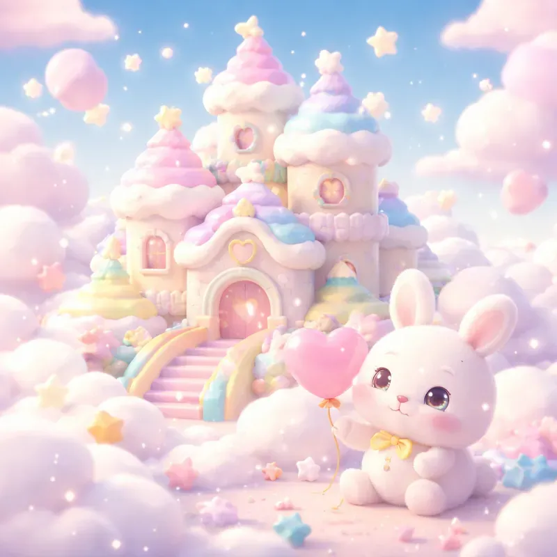 Cute Pastel Baby Fantasy Houses