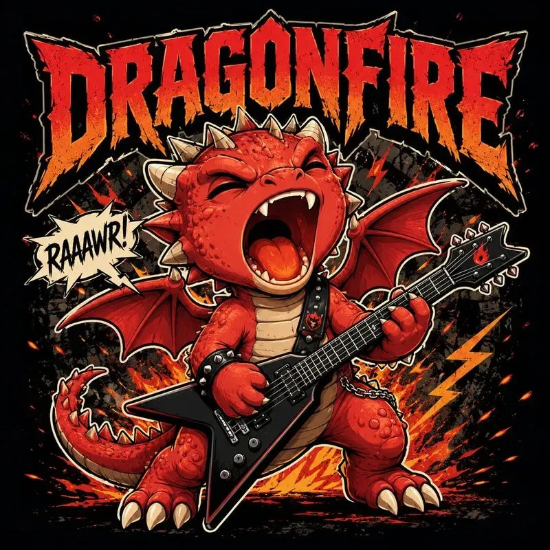 Rock Animal Cartoon Tshirt Designs