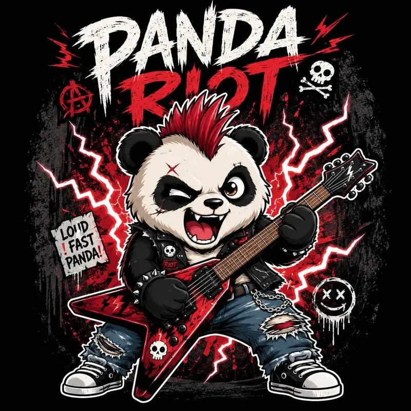 Rock Animal Cartoon Tshirt Designs