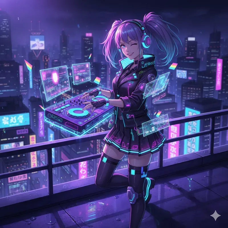 Neon Streetwear Anime Portrait Generators