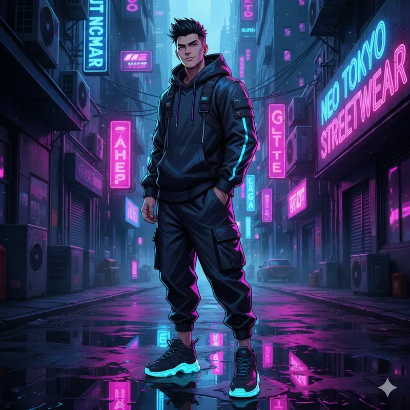 Neon Streetwear Anime Portrait Generators