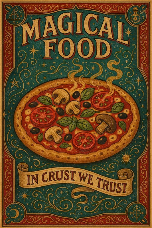 Food Drink Magical Vintage Poster Art