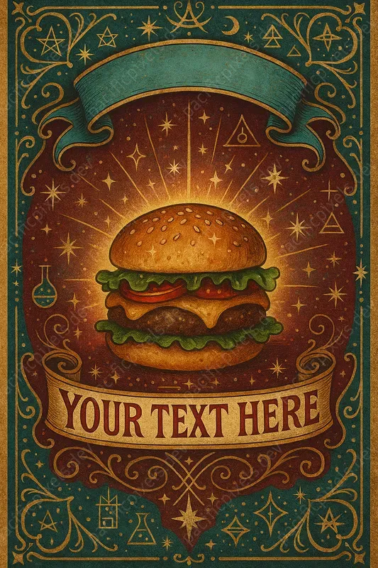 Food Drink Magical Vintage Poster Art