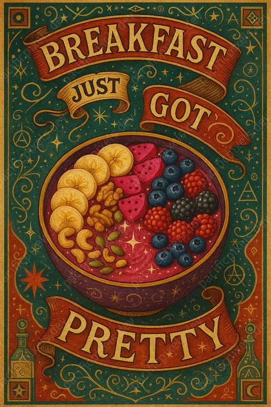 Food Drink Magical Vintage Poster Art