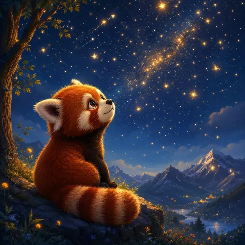 Dreamy Animals Under The Stars