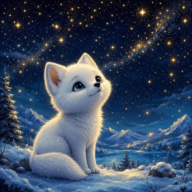 Dreamy Animals Under The Stars