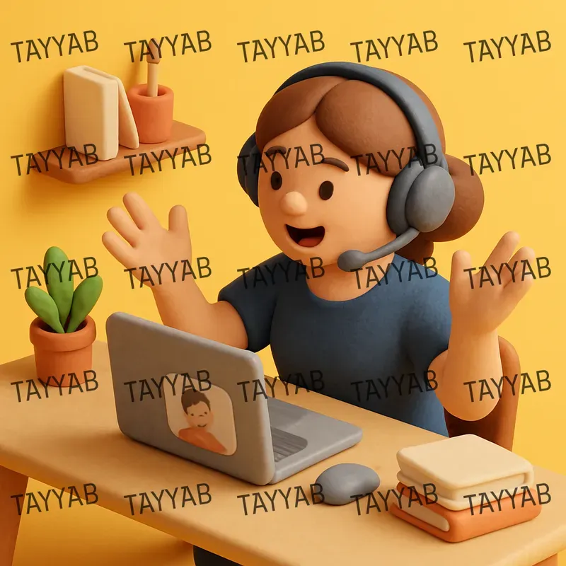 3D Clay Business Illustrations