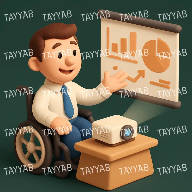 3D Clay Business Illustrations