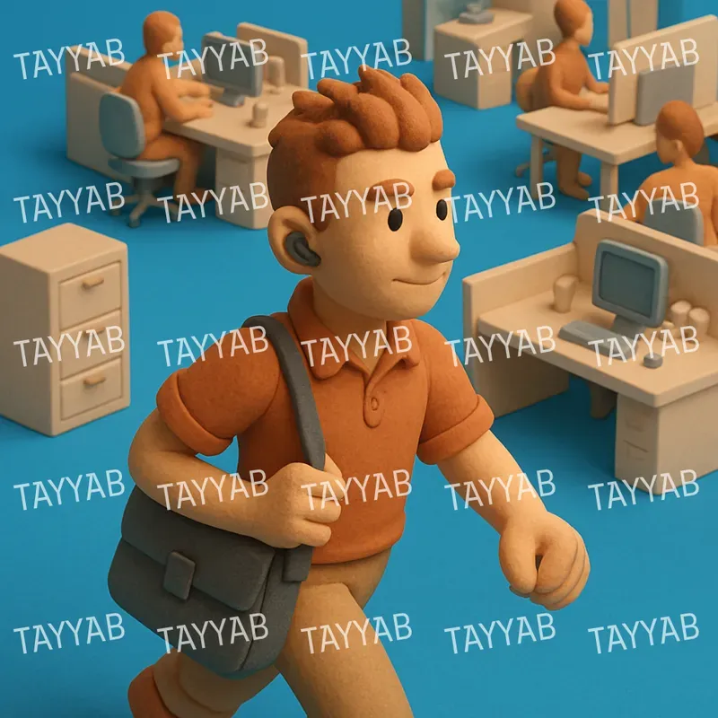 3D Clay Business Illustrations