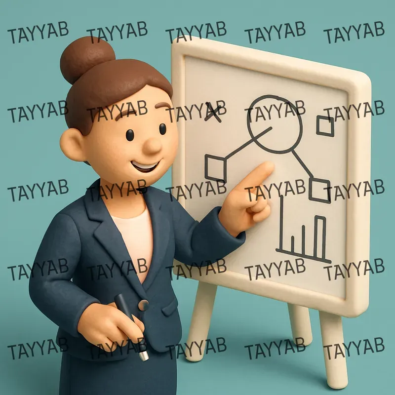 3D Clay Business Illustrations