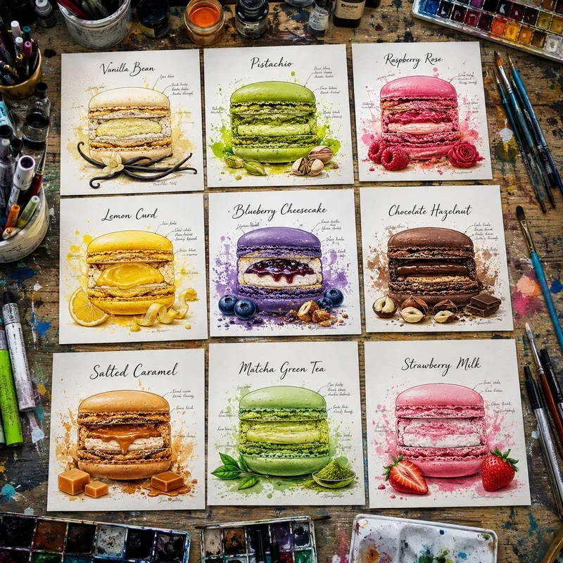 Top View Pop Art Sheet Collections