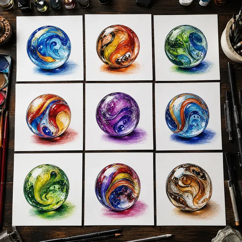 Top View Pop Art Sheet Collections