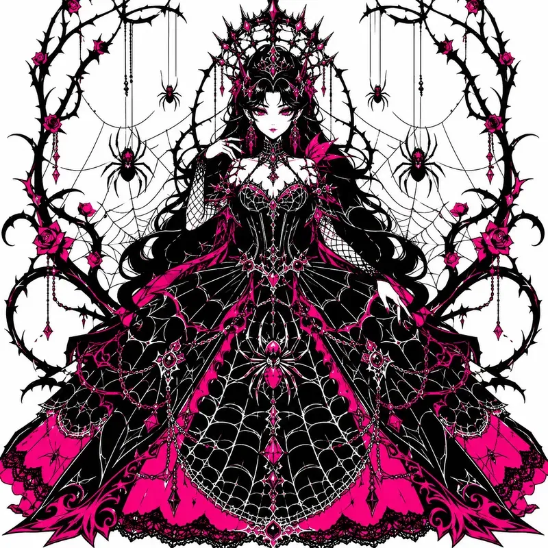 Ornate Tri Color Vector Characters