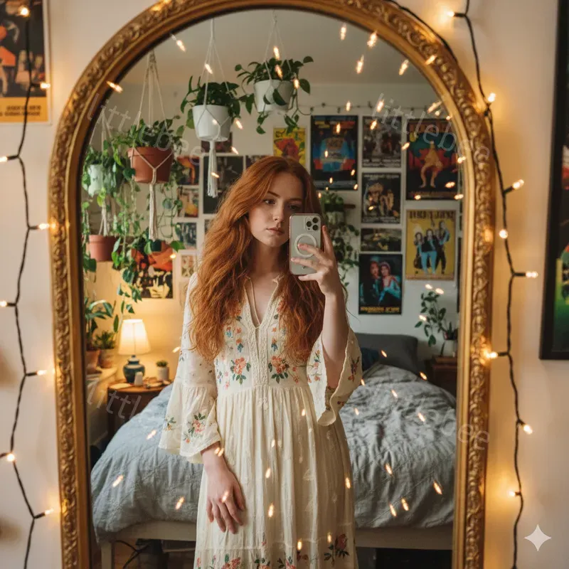 Aesthetic Mirror Selfies Photography
