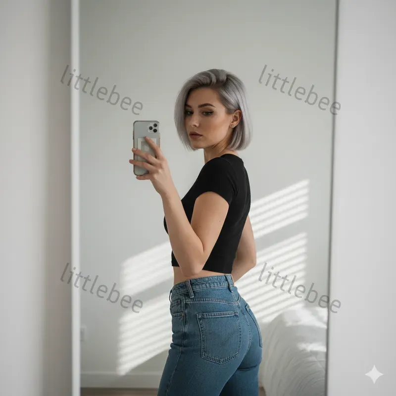 Aesthetic Mirror Selfies Photography