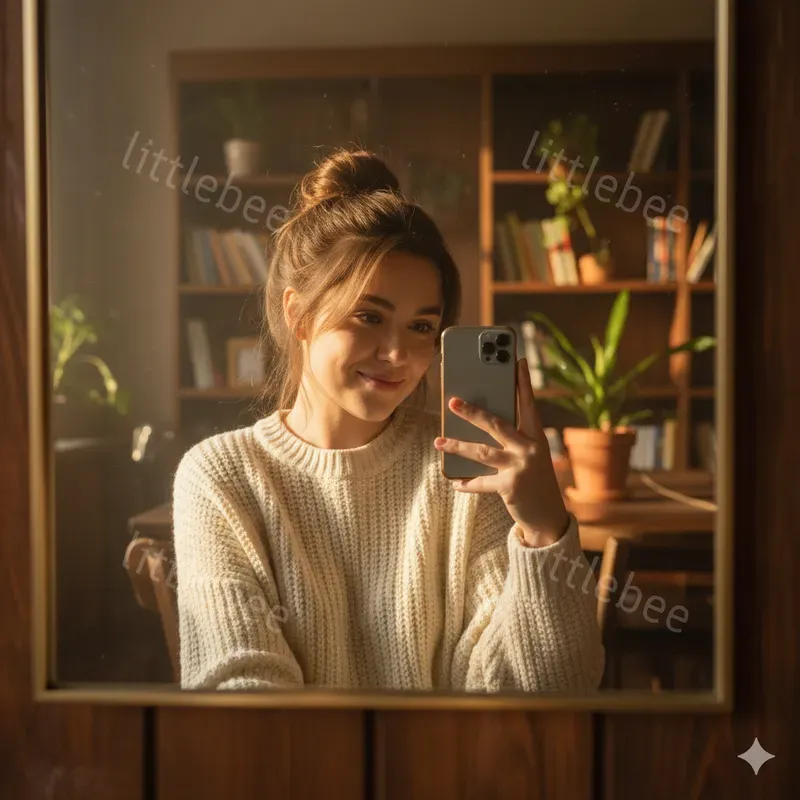 Aesthetic Mirror Selfies Photography