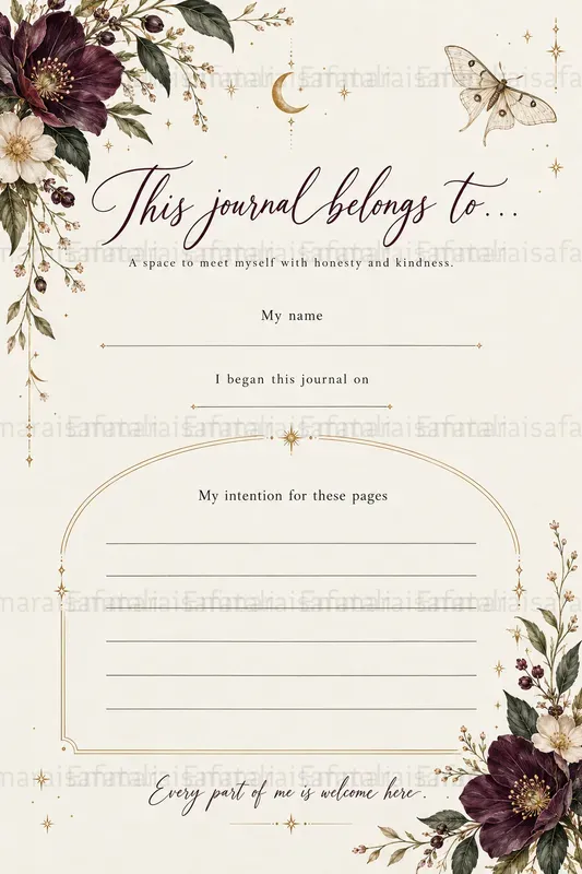 Shadow Work Journal Pages Creator