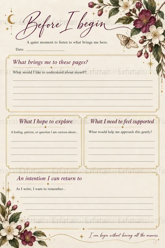 Shadow Work Journal Pages Creator