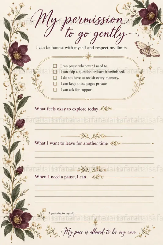 Shadow Work Journal Pages Creator
