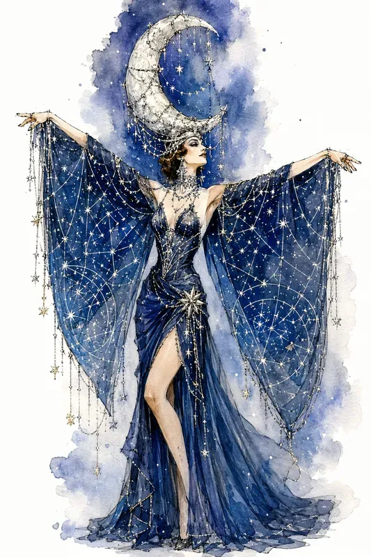Vintage Surreal Costume Sketches