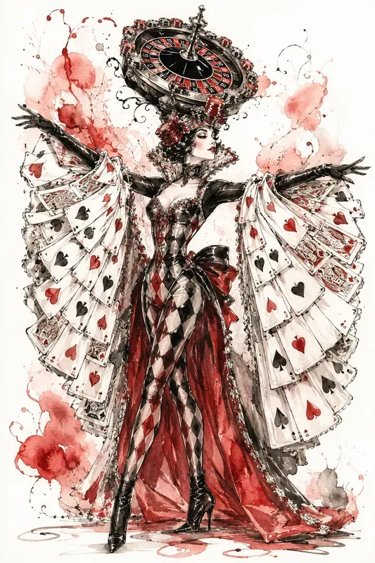 Vintage Surreal Costume Sketches