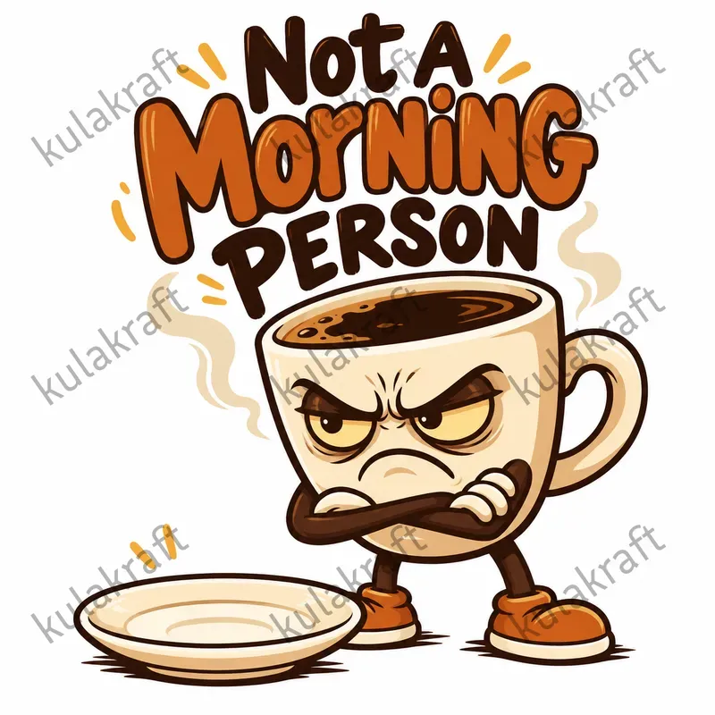 Funny Coffee Character Tshirt Designs
