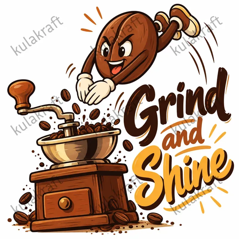 Funny Coffee Character Tshirt Designs