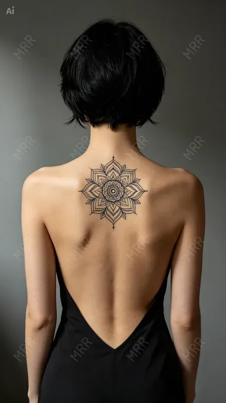 Back Tattoo Girls Portrait Series