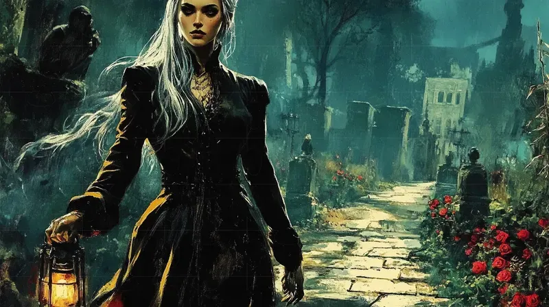 Gothic Fantasy Oil Paintings Poster Art