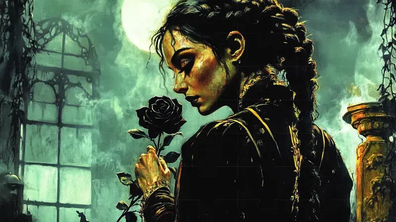 Gothic Fantasy Oil Paintings Poster Art