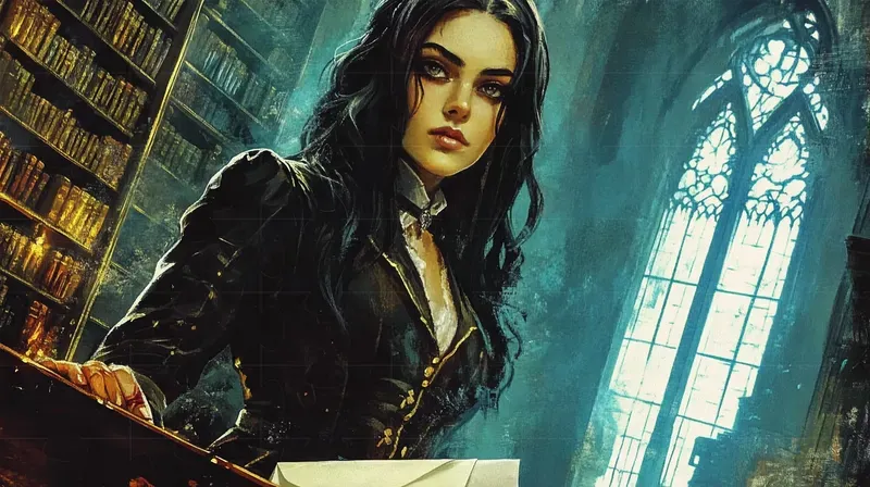 Gothic Fantasy Oil Paintings Poster Art