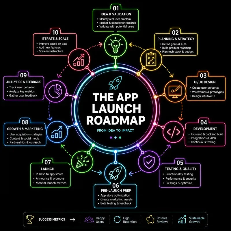 Neon Infographic Gens