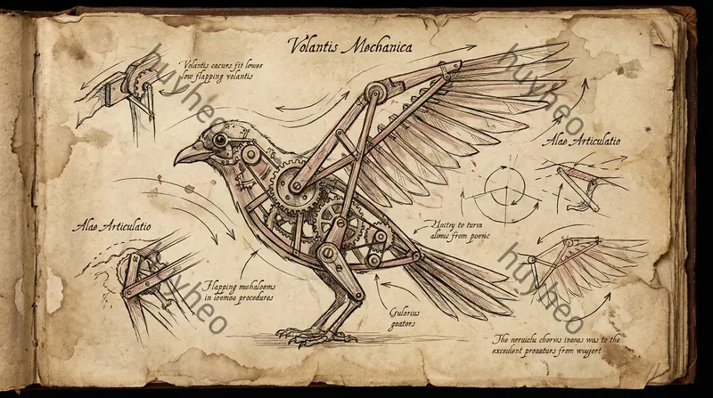 Vintage Da Vinci Inventor Sketches