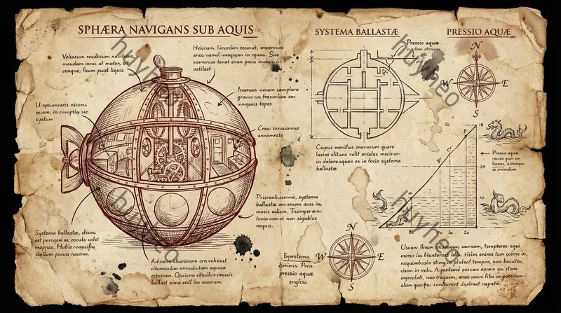 Vintage Da Vinci Inventor Sketches