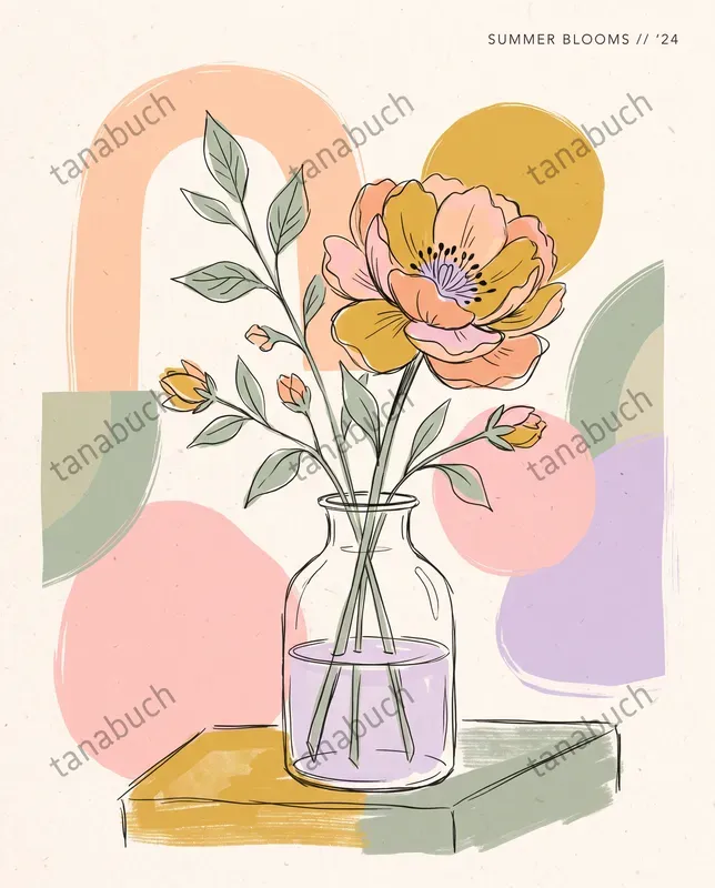 Pastel Line Art Editorials