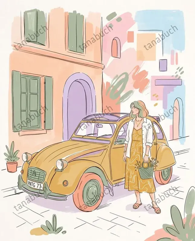 Pastel Line Art Editorials