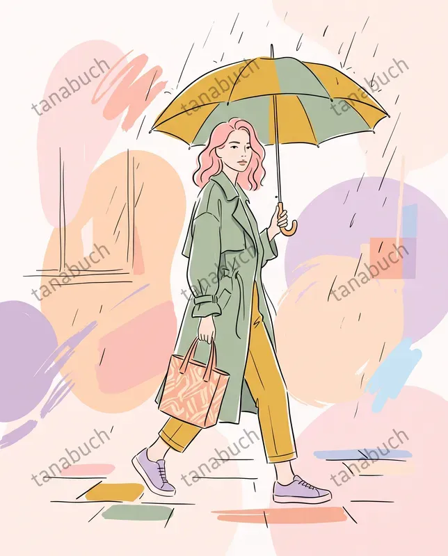 Pastel Line Art Editorials