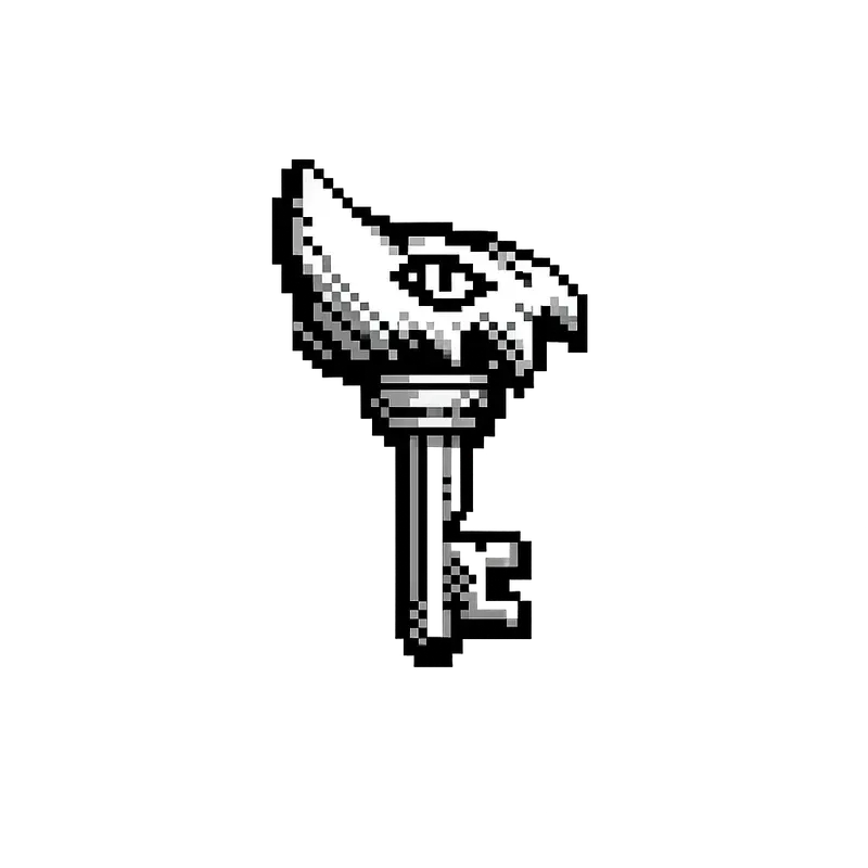 Retro Monochrome Pixel Icons