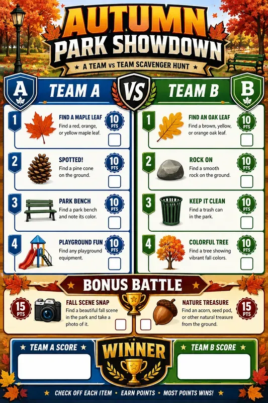 Team Scavenger Hunt Challenge Generator