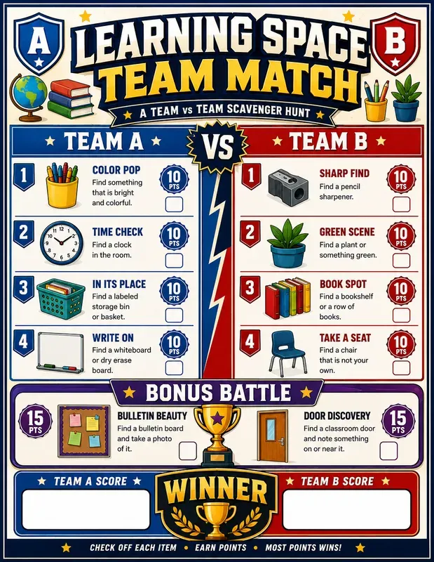 Team Scavenger Hunt Challenge Generator