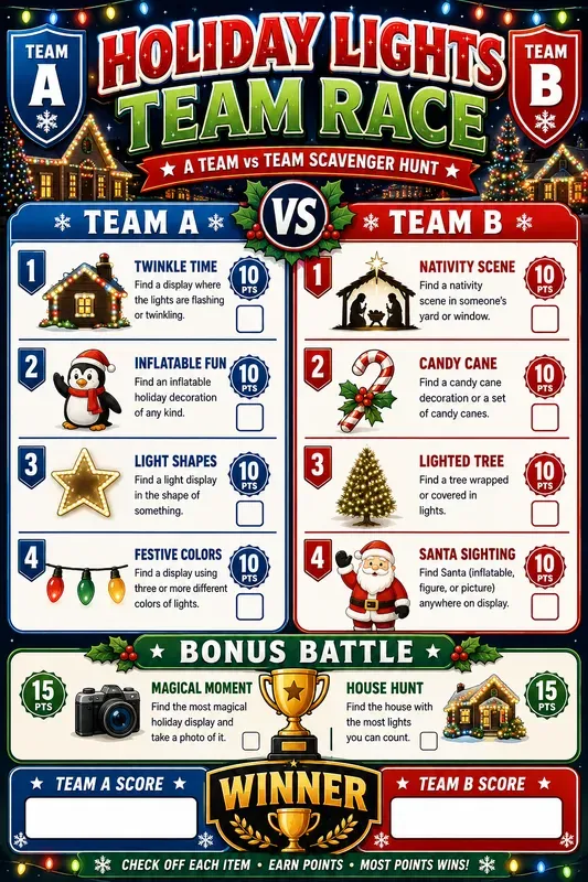 Team Scavenger Hunt Challenge Generator