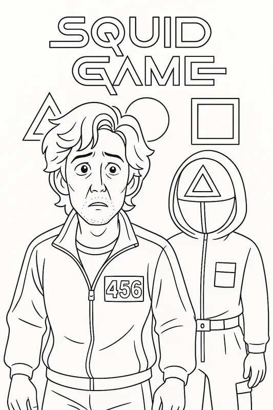 Squid Game Coloring Books