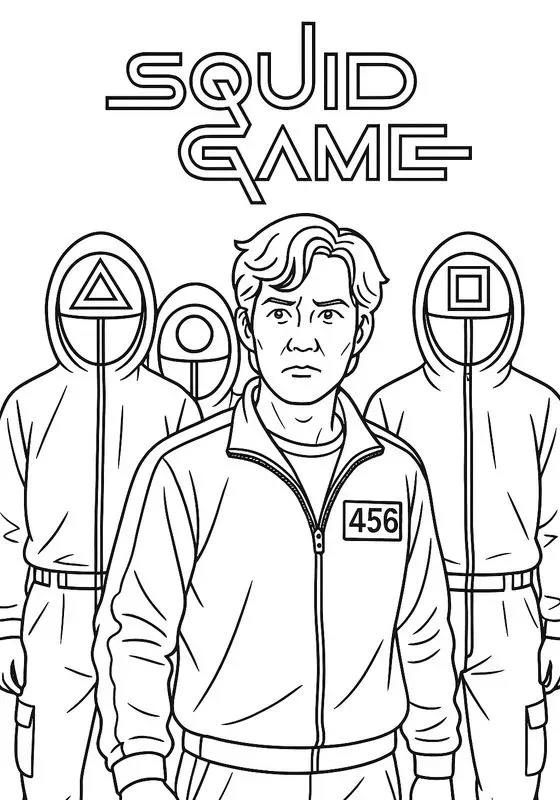 Squid Game Coloring Books