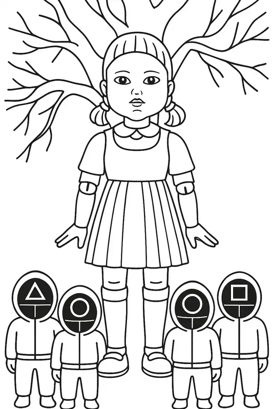 Squid Game Coloring Books